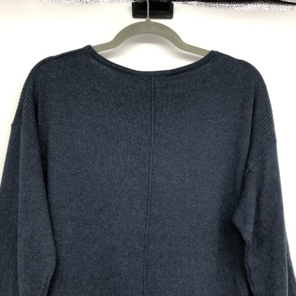 NWT Whitestuff Navy Cotton Rich Textured Crew Neck Olivia Jumper size ~ 10-12 - Picture 13 of 16